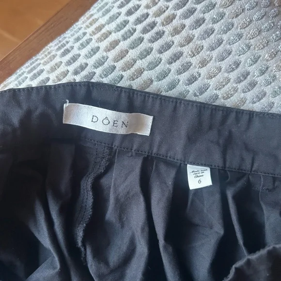 DÔEN Black Poplin Shorts nwot - Picture 5 of 5